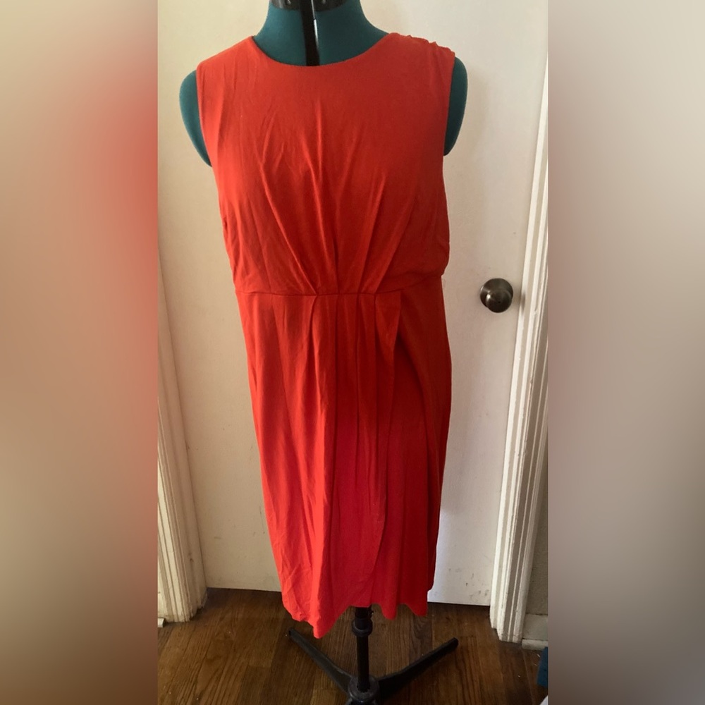 Cato midi dress with pleat detail
